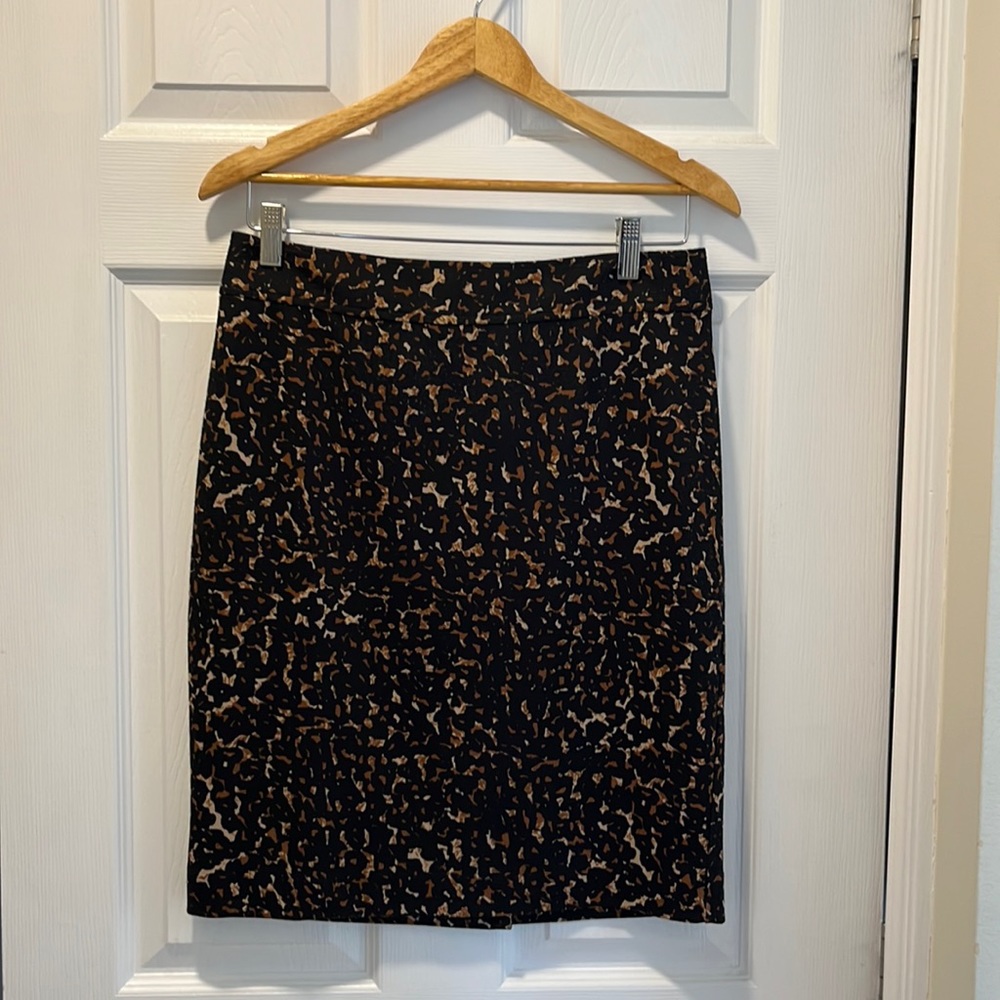 Lord and Taylor leopard print skirt